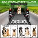 71''x 20'' Dog ramp for Car, Dog Ramps for Large Dogs, Folding Outdoor Dog Ramps for Stairs, Up to 250LBS, Non-Slip Rug Surface, 5s Installation, Dogs Car Steps for Large Dogs SUV, Truck, LKW