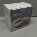 Vacuum Sealer, Vacuum Sealer for Food Compact Handheld Vac Seal Machine, Seal Meal Saver Portable Food Sealer (Vacuum Sealer Machine + 3 Food Storage Containers + 30 Reusable Bags) (White)