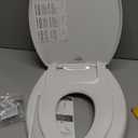 Little2Big Toilet Seat with Built-In Toddler Potty Training Seat, Slow Close, Easy to Install, Made in USA, ELONGATED, White
