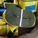 VEVOR Truck Straps, 4" x 40' Heavy Duty Tie Down w/Flat Hooks 18,000lbs Break Strength, WLL# 6000lbs, Cargo Straps tie Down for Flatbeds, Trucks, Trailers, Farms, Rescues, Tree Saver, Yellow(10 Pack)