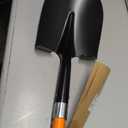 Heavy Duty Gardening Shovel, 56 Inch Round Blade with Fiberglass Handle (Orange)