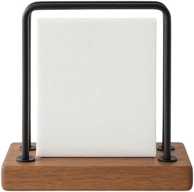 Napkin Holder for Table Iron Upright Dispenser for Kitchen Countertops, Dining Table, Chrome Finish Standing Tissue Holders