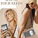 Buleens for iPhone 13 ProMax Wallet Case for Women - with Card Holder for iPhone 13 ProMax Flip Case Leather Crossbody Cute Aesthetic i Phone 13ProMax Case with Strap for Girls Girly, BK WH Notebook