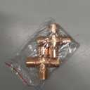 PATIKIL 1/2 Inch ID 15mm OD Copper Union Cross Pipe Fitting, 2 Pack 4 Way Welding Copper End Feed Equal Pipe Connector for Plumbing Air Conditioning Refrigeration Gas Water Oil