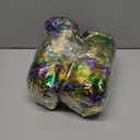 2 x 50 Feet Mardi Gras Tinsel Garland Gold Green Purple Garland Mardi Gras Christmas Tree Tinsel Garland Metallic Twisted Hanging Garland for Mardi Gras Oktoberfest Birthday Party Decoration