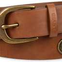 Levi's Women's Western Inspired Fashion Belts for Jeans, Trousers and Dresses (Medium, Tan Concho)