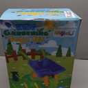 Magic4U 11-Piece Kids Gardening Set with Wheelbarrow, Shovel, Rake, Hoe, Gloves & Apron - Heavy-Duty Steel Tools & Interchangeable Handles, Outdoor Yard Toys for Boys Girls Ages 3-8 (Blue)