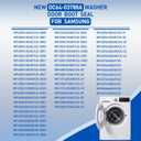 Upgraded WF45T6000AW/A5 Washer Door Seal for Samsung Front Loader Door Seal DC64-03788A X 006 AP6884238 Diaphragm WF45R6300AW WF45R6100AW WF45T6200AW WF45B6300AW WF45A6400 WF46BB670 WF50A860