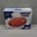 Float World Snow Tube - Large 48" Heavy Duty Inflatable Sled for Adults and Kids - Thick Non-Popping Snow Tubing Winter Toy for Sledding (Red)