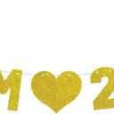 Prom 2026 Banner Party Supplies Prom Decorations 2026 Night Bunting Decorations Black Gold Glitter Proms Night Banner for High School