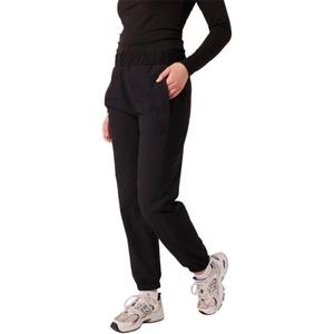 Roxy Women's Ember Textured Jogger Pant Fleece Lined, Hidden Drawstring Waist, Zipper Pockets (Black, XS)