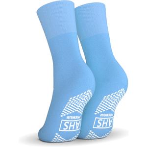 AMERICAN HOSPITAL SUPPLY Anti-Slip Socks | Ice Blue Grip Socks | 4X-Large | 1 Pair