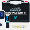 Digital Water Testing Kit - Digital Hot Tub Water Tester for Pool - Digital Chlorine Tester for Pool by AquaDoc with Water Analyzer and Test Strips