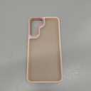 Rayboen for Samsung Galaxy S22 Case, Translucent Frosted Hard Back Silicone Edge Skin Feel Anti-Scratch Protective Slim Phone Cover for Galaxy S22, Matte Pink