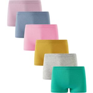 Boboking Soft Cotton Girls' Panties Boyshort Little Girls' Underwear Toddler Undies (2, Yellow/P25)