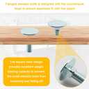 10 Pcs 014973239763 Elevator Bolts, 3/8-16 x 1-1/2 Flat Head Bolt, Zinc - Rust Resistant