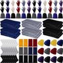 Suhine Homeless Care Package Supplies Bulk Blankets Winter Gloves Beanies Scarves Socks Drawstring Bags for Unisex (Basic Color)