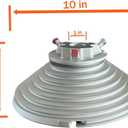 Garage Door Cable Drums Replacement Up to 11' High Doors Vertical Lift 850-11VL - One Pair(Left and Right)