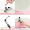 elitehood 18 inch Kindle Stand for Reading in Bed, Adjustable Tablet Pillow for Lap, Soft Kindle Pillow Stand for Bed Compatible with 6-13 inch Cell Phone, iPhone, iPad Pro Air Mini, Tablets, Pink (18in Viewing Height)