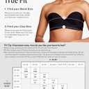 Pepper Bra for AAB Cups | Strapless Lightly Lined Multiway Underwire Bra for Women with Convertible Straps (32B, Black)