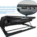 Laptop Cooling pad Laptop Cooler Stand Laptop Fan Cooling pad for 11-15.6 Inch Gaming Notebooks, 2 Turbine Fans,4 Angle Adjustable Laptop Cooling Stand (Black)