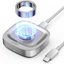 Compatible with Oura Ring Gen 4 Charger - Size 7 - Portable Replacement Fast Charging Dock with USB-C Cable for Smart Ring