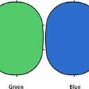 5x7ft/1.5x2m Chromakey Backdrop with 7.8ft/2.4m Stand, 2-in-1 Green Screen and Blue Screen Reversible Collapsible Background Panel for Photography Studio, Live Streaming, Video Shooting, Games