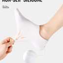 No Show Socks Women Men Non Slip Invisible Liners for Flats Breathable Cotton Low Cut Ankle Socks 6 Pairs Gift Box