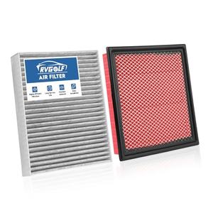 RVgolf Engine+Cabin Air Filters Fit for 2014-2018 Chevrolet Silverado 1500＆GMC Sierra 1500, 2015-2020 Suburban Engine Air Filter Replacement Air Filter for My Car Accessories# CA8755A CF11809