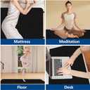 Grounding Mat for Bed, Grounding Mat for Sleeping, Tear-Resistant PU Leather Grounding Pad with Cord, Mattress Size Grounding Mat King (27"x78", Charcoal)