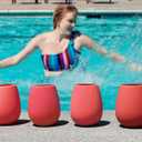 Sili Wraps Unbreakable Silicone Wine Glasses | Set of 4-12oz | BPA-Free | Stemless Outdoor Wine Cups | Coral