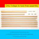 MEEDEN Wood Easel Stand for Display: Wooden Display Tripod Stand for Posters Pictures Paintings - Wedding Decor Holder for Welcome Sign