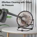 AFMAT Electric Air Duster Air Blower, Replacement for Compressed Air Cans, Multi-Use Cleaning Tools with 9.8ft Cord for Electronics, Keyboard, Fans, Hairs, Cars, BBQ, Super Powerful and Last for Years