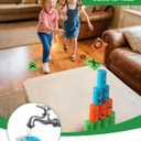 2-in-1 Giant Tic Tac Toe and Can Toss Game - Outdoor Games for Kids & Family, Backyard and Indoor Party Game Set with Bean Bags & Storage Bag