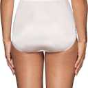Vanity Fair Women's High Waisted Underwear, Full Coverage Ladies Panties, Perfectly Yours Briefs (White, L)