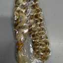 Blonde Human Braiding Hair Deep Curly Wave Bulk Human Hair 110g 22 Inch 613 Blonde Curly Human Hair for Boho Braids Hair Extensions Knotless 12A Curly Bohemian 2 Bundles