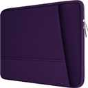 Laptop Sleeve Case 15.6 inch, Sturdy Portable Monitor Computer Laptop Case, Carrying Sleeve Bag 15.6'' with Pockets for MacBook PC Mac HP Lenovo Dell Asus Xbox Switch, Deep Purple