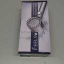 FEELSO Filtered Shower Head with Handheld, High Pressure 4 Spray Showerhead with Filters & Upgraded Anti-clog Nozzles for Hard Water -Remove Chlorine, Reduce Dry Itchy Skin -ON/OFF Switch for Pet Bath (Gray)