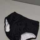 AQX Reusable Adult Swim Diapers Special Needs, Plastic Diaper Cover Leakproof, Swimmers Nappy Rubber Pant for Incontinence Protection Unisex (S, Black)