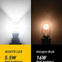 AUXITO 912 921 LED Bulbs for Backup Reverse Light Bulbs, 42-SMD 400% Brighter, 6000K White, Non-polarity 906 W16W T15 921 LED Bulb Direct Back Up Parking Light Replacement Lamp, Pack of 2