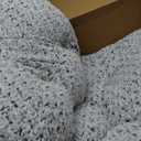 KSIIA Washable Dog Bed Deluxe Plush Dog Crate Beds Comfy Kennel Pad Anti-Slip Pet Sleeping Mat for Large, Jumbo, Medium, Small Dogs Breeds, 41" x 27", Gray 