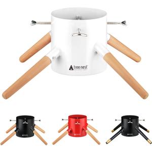 Tree Nest Christmas Tree Stand Base Xmas Modern Tree Metal Holder Stand for 10ft Real Tree Xmas Tree DecorationFamily,White (Up to 10ft, 5.9inch)