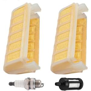 MS250 Air Filter for Stihl 021 023 025 MS210 MS230 MS250C MS210C MS230C MS 250 230 210 Chainsaw Parts, Pack of 2, Replace 1123 120 1613, 1123 120 1612