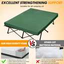 CYMULA Camping Cot Mattress 2in Memory Foam Sleeping Pad,Soft Warm Non-Slip Camping Mattress Topper with Retaining for Adults,Portable Roll up Pad for Travelonly Mattress
