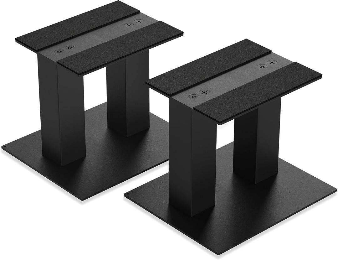 Desktop Speaker Stands 1 Pair for Small/Medium Bookshelf Speakers Steel Studio Monitor Stands,Medium
