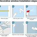 2 x Halloween Jack o Lantern Pumpkin Window Film 18 x 39 Inch Stained Glass Window Cling Decorative Privacy Film Vine Leaves Lamp for Glass Windows Fall Seasonal Decor