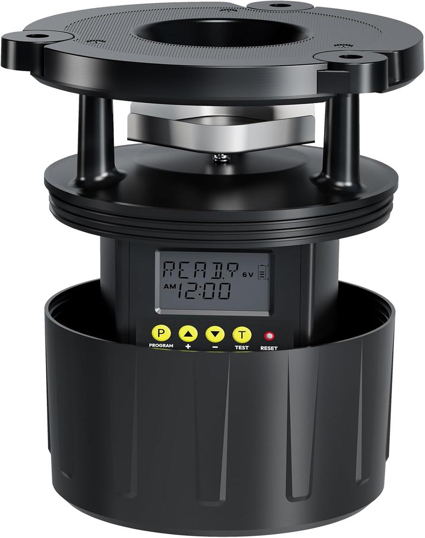 Deer Feeder Kit, 6V Feeder Kit, Feeder Motor & Timer Kit, Small-Size Game Feeder/Chicken Feeder, Sturdy Hunting Feeder Kit with Spinner/Digital Timer/Adjustable Arms/Batteries Slot/Solar Panel Port