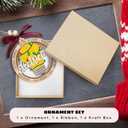 2 x MAPDTWO Electrician Christmas Ornaments - Electrician Gifts for Men, Dad, Husband - Electricians Christmas Ornament - 2 Layered Wood Ornament 2025