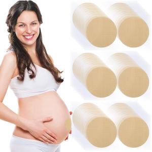 Pack of 30 Pregnancy Belly Button Cover Patch 2.16" Reusable Washable Hide Belly Button Cover for Maternity Pregnancy (Round, Skin Color)