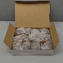 Hungdao 12 Pcs Clear Glass Christmas Balls Ornaments Hand Blown Glass Ornaments Hanging Decorative Ball for Xmas Tree Holiday Wedding Birthday Home Party Decor